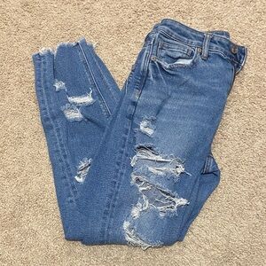 American Eagle Outfitters Distressed Blue Jeans